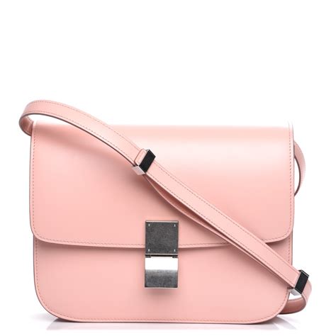 celine medium classic box calfskin ballerina pink|celine handbags pink.